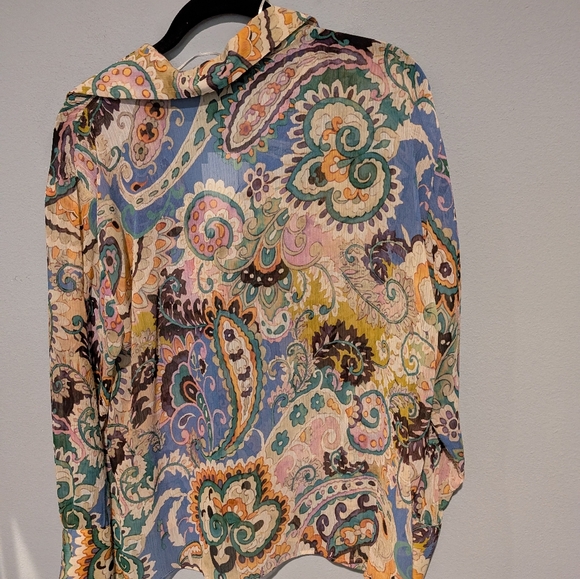 NWT Zara printed shirt Small - Picture 7 of 7